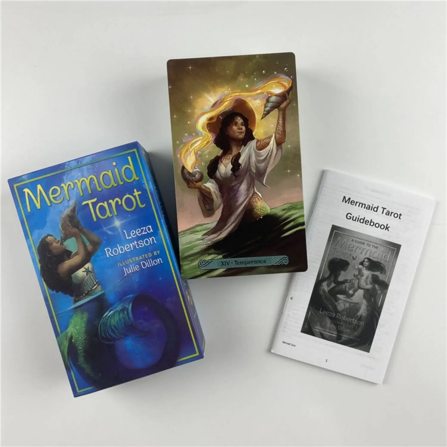 Hot Selling 12x7cm Tarot Mermaid Tarot 78 Cards Leisure entertainment Games Card, Family Gatherings Tarot Card Brochure Guide