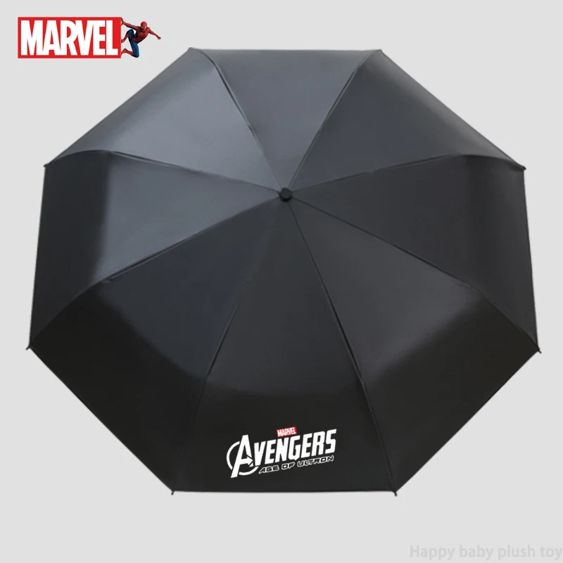 Marvel Captain America Sunumbrella Marvel Iron Man Regenschirm Sommer Sonnenschirm UV-Regenschirm Multifunktionaler Klappschirm