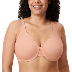 Women's Plus Size Minimizer Bra Underwire Smooth Full Coverage Seamless Bras