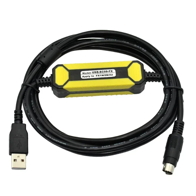 كابل تنزيل كابل برمجة USB-SC09-FX 3M مناسب لـ FX-USB-AW FX2N/FX1N/FX0N/FX0S/FX1S/FX3U PLC #2