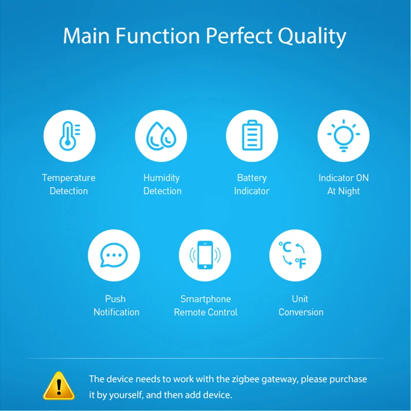 Imagem -05 - Zigbee Temperatura Sensor de Umidade Intensidade Luminosa Termômetro Digital Estação Meteorológica sem Fio Casa Tuya Vida Inteligente