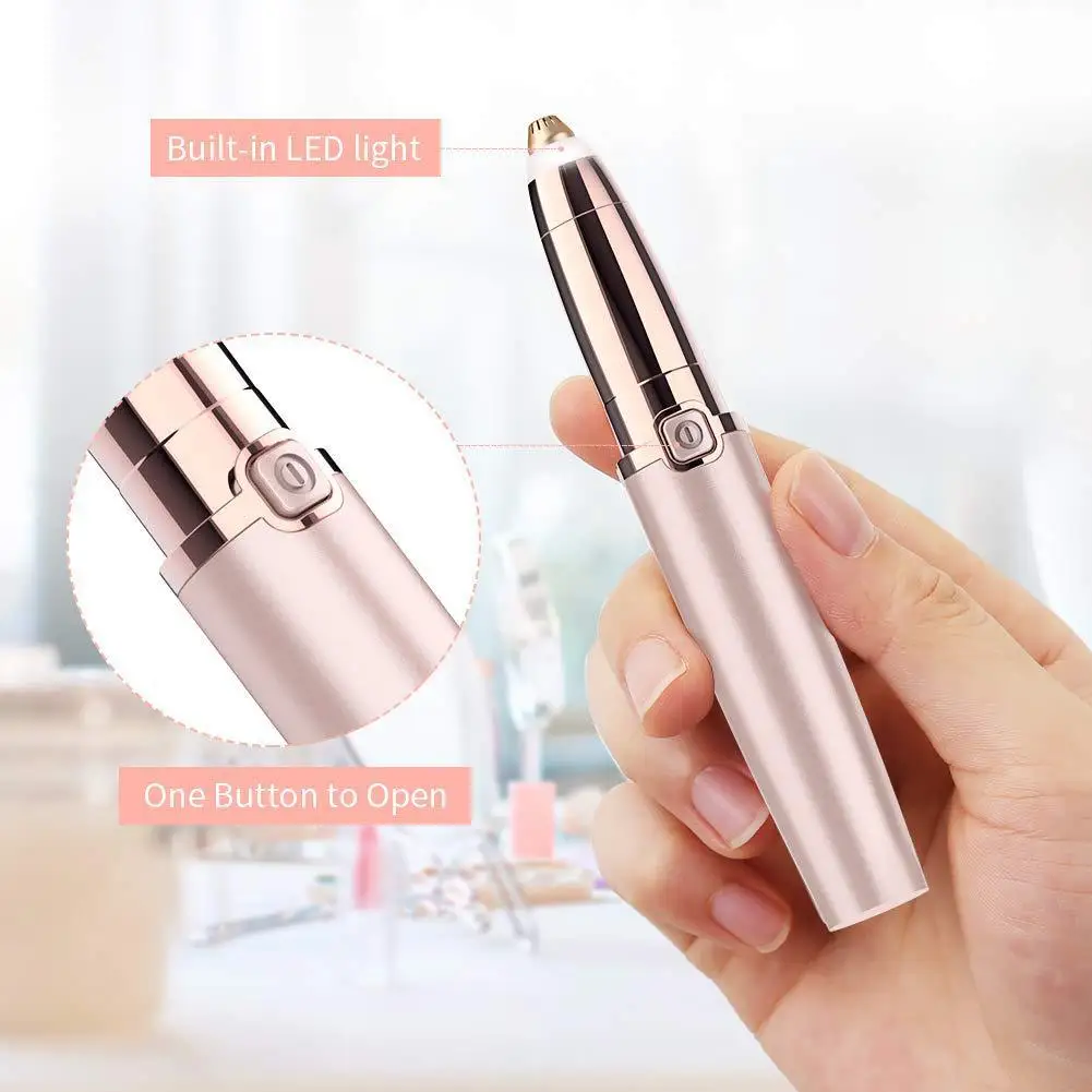 USB Rechargeable Portable Mini Electric Epilator Eyebrow Trimmer Makeup Eye Brow Shaver Razors Women depilator Painless Gift