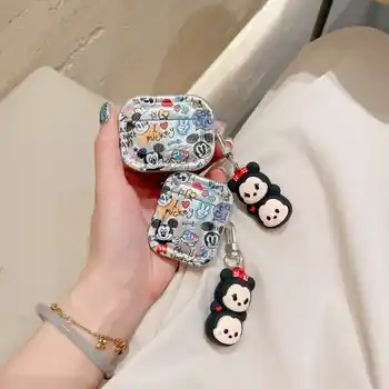 Söt tecknad anime-roll Musse Pigg hörlursskyddsfodral för AirPods 1 2 3 Pro 2:a Het rea plätering fallskyddande fodral 10 best sales Mickey airpods - №4