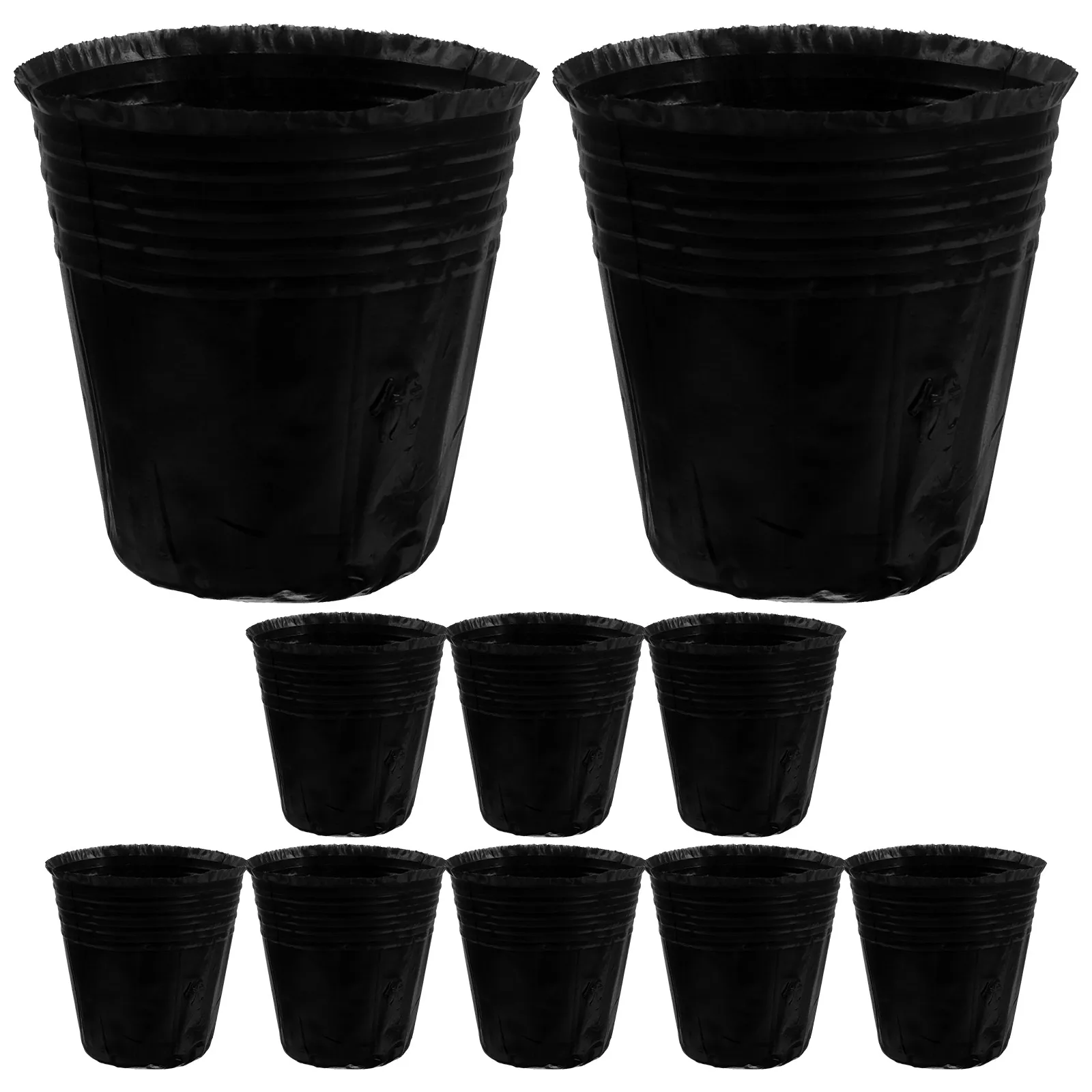 

100 Pcs Seedling Bag Gardening Grow Bags Plants Pot Small Thickened Felt or Containers Trays