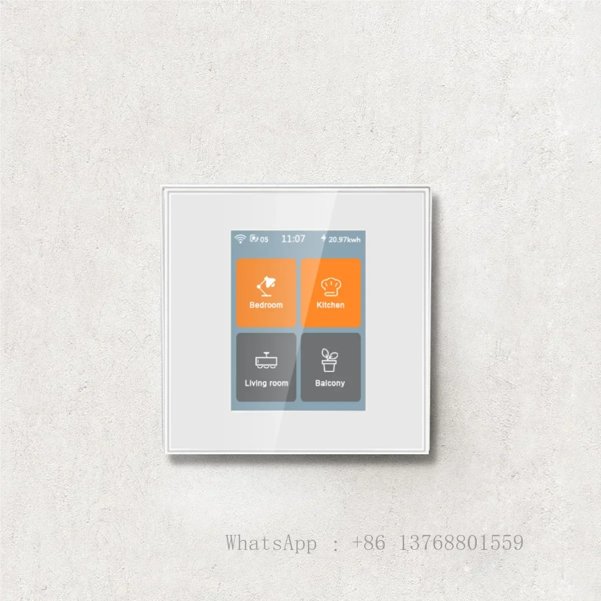 

Latest 4 Gang Smart Switch WiFi Mesh Never Drops Control By Touch Or TUYA Homekit APP Or Alexa&Google Home