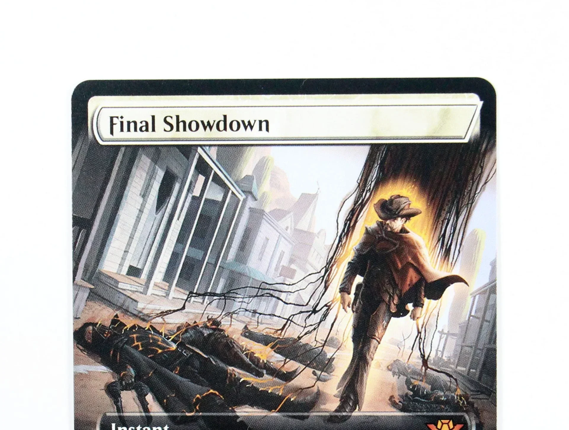 

(OTJ) Final Showdown Holo/Foil TCG Magical Proxy Cards Game Black Top Quality Proxy Gathering Board Game Deck Trading Cards