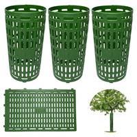 Plant Support Tree Trunk Protector Vent Hole Expandable TPR Tree Bark Protector Guard Garden Wrap Green Plant Tool for Farm