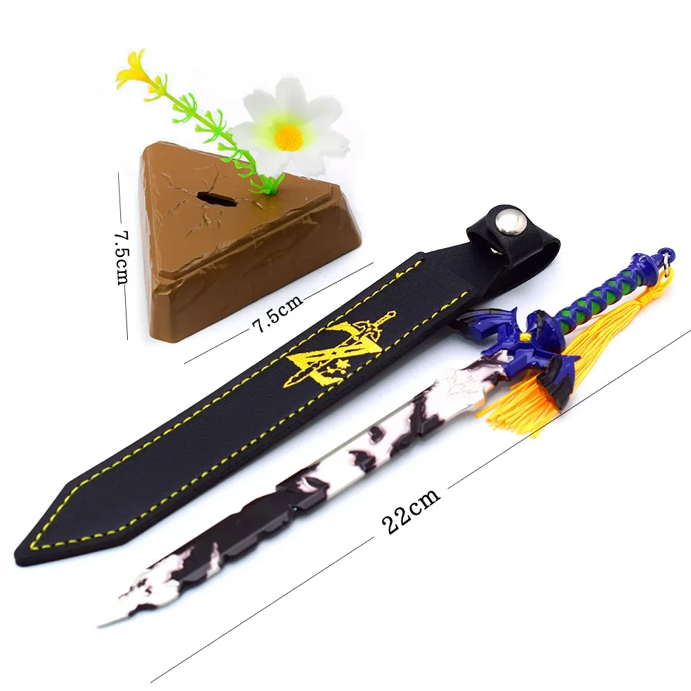 Zelda anime figura de ação link mestre espada modelo chaveiro brinquedos móveis decoração desktop caixa presente
