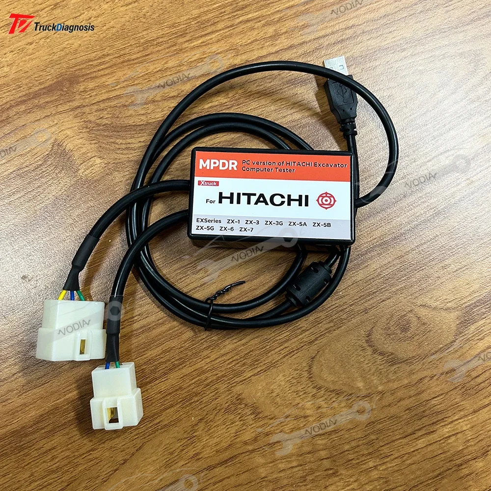 Para cabo USB de diagnóstico Hitachi Dr.ZX para diagnóstico de caminhão escavadeira Hitachi EX.ZX-3 também