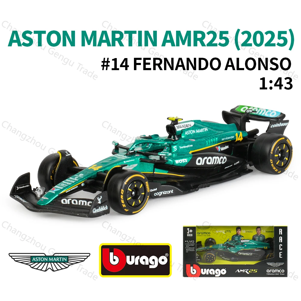 bburago-1-43-2025-aston-martin-amr25-f1-formula-carro-die-cast-veiculos-modelo-colecionavel-brinquedos-de-corrida