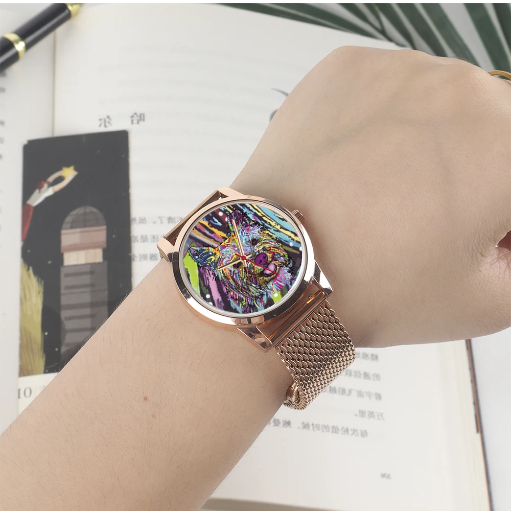 นาฬิกาควอตซ์หรูหราขนาด 45/38 มม. สำหรับผู้ชาย สายสีเงิน โรสโกลด์ หน้าปัดสีดำ ใช้ได้ทั้งผู้ชายและผู้หญิง ของที่ระลึก ของขวัญ