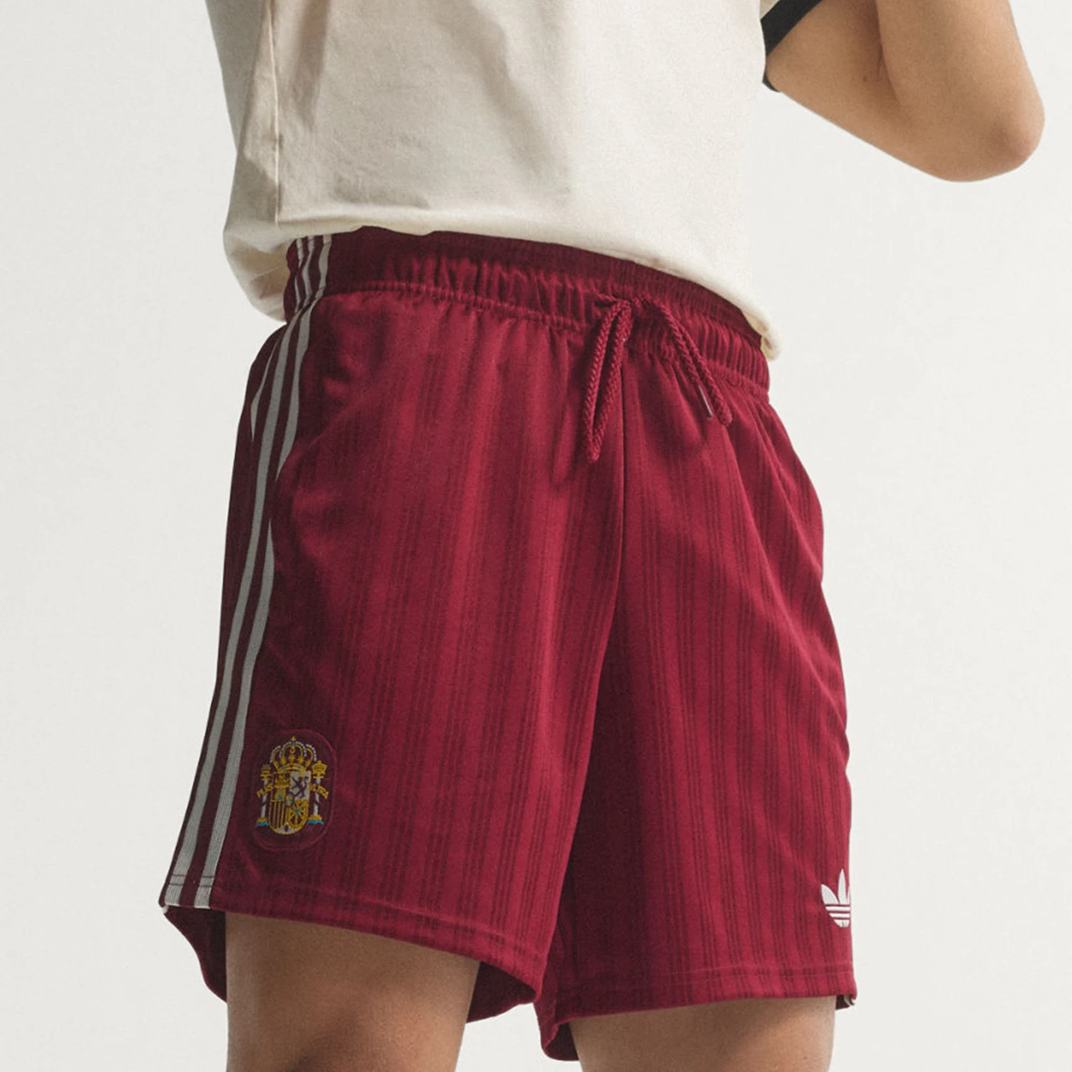 Adidas genuine SPAIN SHORTS men's lace up soccer shorts JZ2257