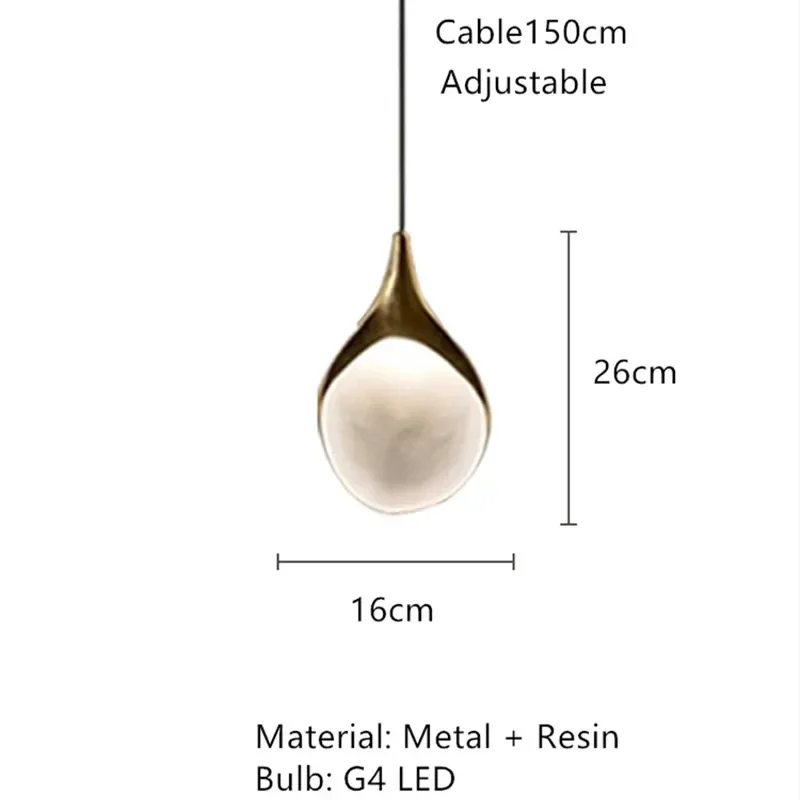 NEW Postmodern Restaurant Spoon Art Pendant Lamp Bar Counter Staircase Hotel Villa Duplex Designer Combination Small Pendant La