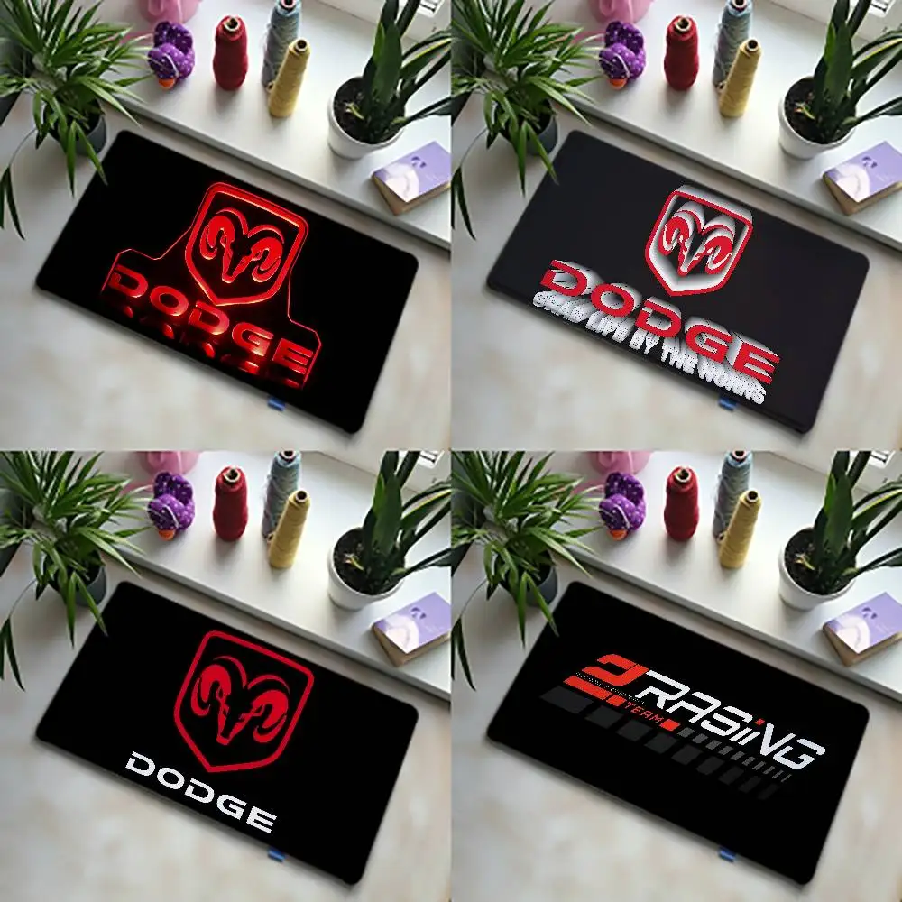 D-Dodges Antelope Black Red Carpet Bathroom Door Mat Home Decoration Mat Entrance Door Mat Scratch-resistant Door