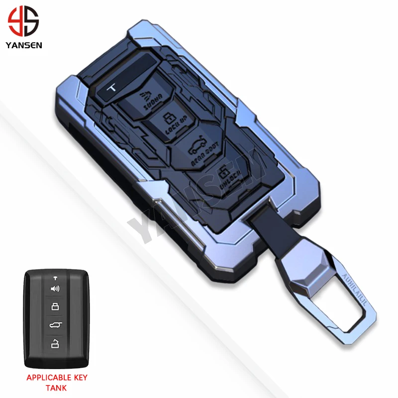 

Zinc Alloy & Silicone Car Key Case Cover Holder For Great Wall GWM WEY TANK 300 500 Tank300 Tank500 Key Protect Accessories