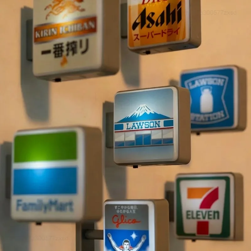 1 Uds Dotonbori Glico 711 lago Kawaguchi-ko ciudad Lawson publicidad tienda letrero nevera imán tablero de luz nevera pegatina magnética