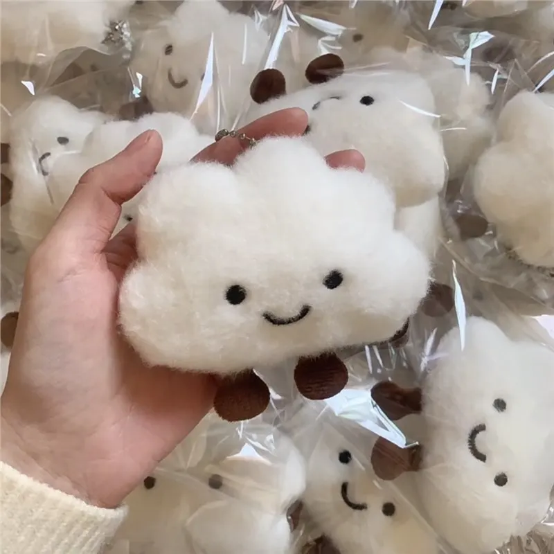 Lovely Plush Small Cloud Keychain Pendant Toys