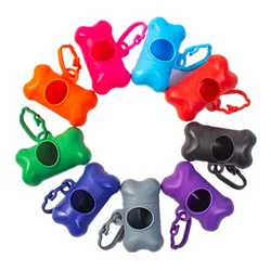 New Bone Shaped Poop Bag Dispenser Pet Waste Disposal Bag Dispenser Waste Bag Poop Bag Dispenser Leak-Proof Pet Waste Bags