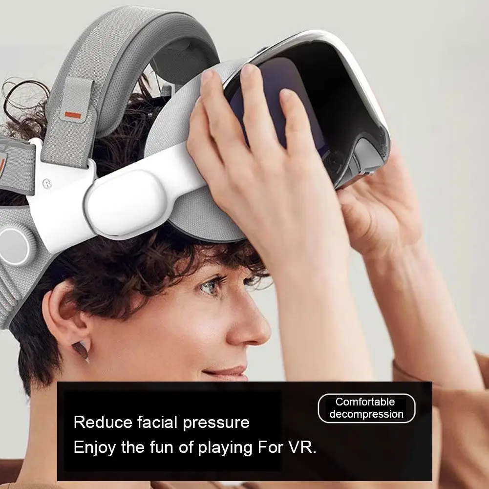 애플 비전 프로용 편안한 조정 가능한 힘 분배 균형 감압 헤드밴드, VR 유리 액세서리