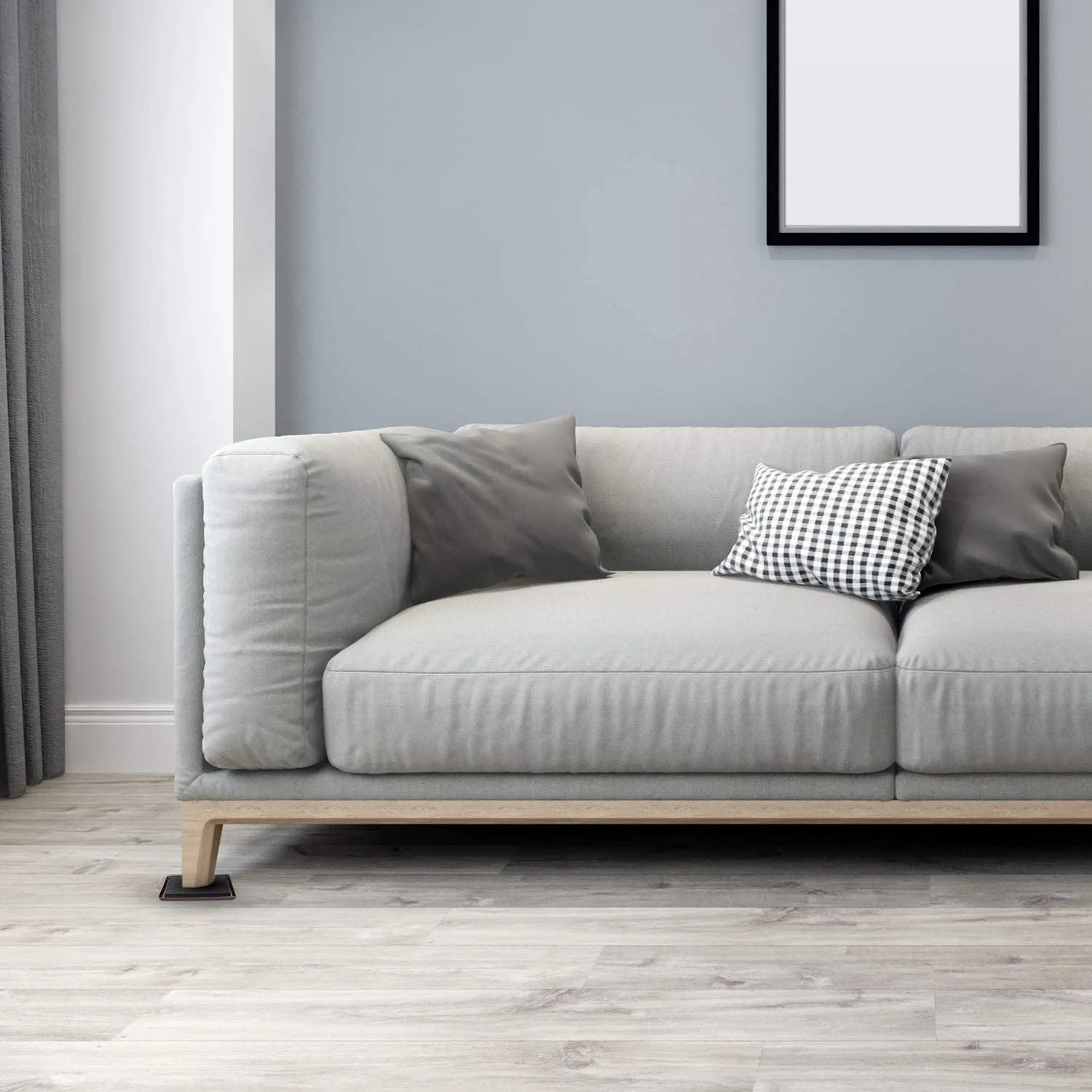 A75X Top 16Pc Furniture Sliders And Gliders Square Self Adhesive Chair Leg Sliders Floor Protector Pads For Moving Furniture