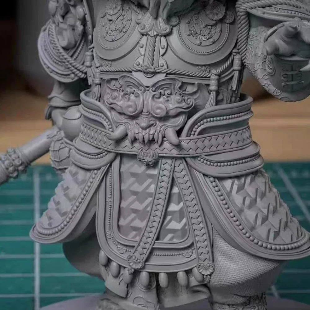 Mini Cute Version Sun Wukong Figurine 3D Printed White Resin Model Ornament DIY Coloring Self-assembly Miniatures