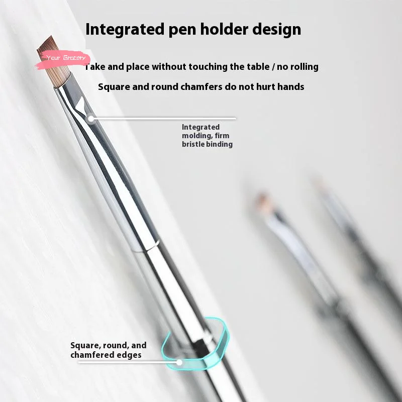 1 個シルバーネイルアートペイントペンブラシ - 高品質の取り外し可能な光線療法ジェルユニバーサルネイルラインマニキュアツール