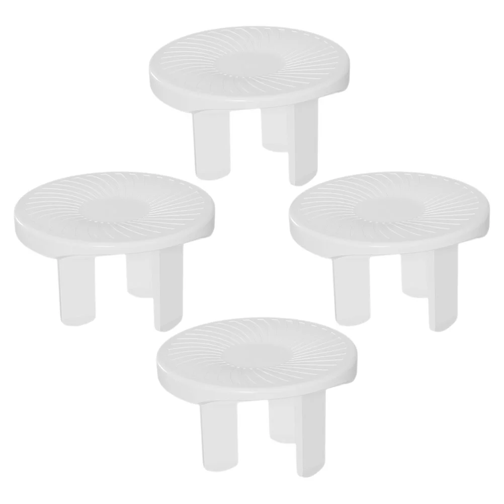 

4 Pcs Socket Protector Child Proof Outlet Cover Electrical Covers for Baby Safety Anti-shock V0 Flame Retardant Abs Proofing