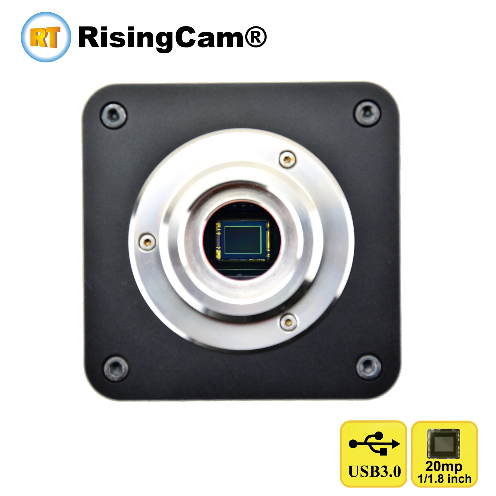 

RisingCam 20mp high frame rate 1/1.8 inch sensor USB3.0 output C mount digital USB microscope camera for microscope