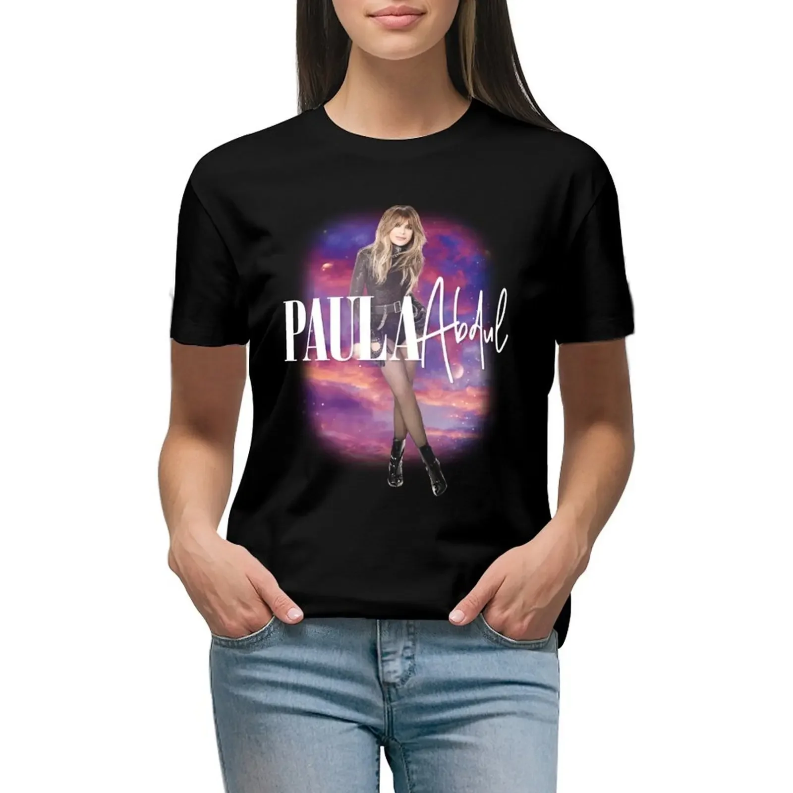 

Paula Abdul Universe T-Shirt animal prinfor Aesthetic clothing blacks graphics workout t shirts for Women