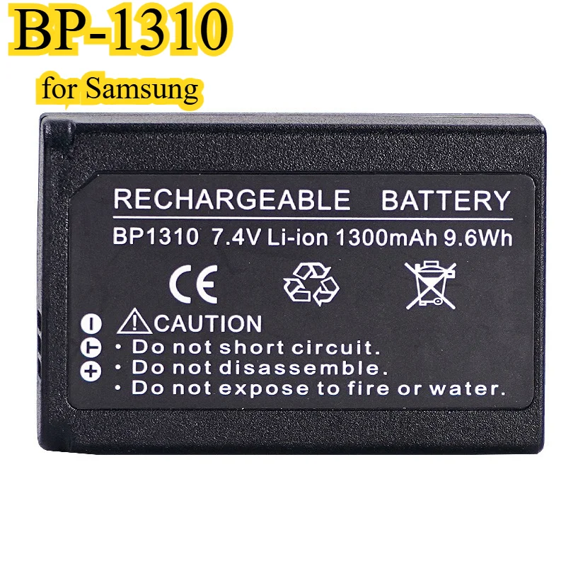 بطارية كاميرا 1300 مللي أمبير BP-1310 مناسبة لبطارية سامسونج NX10 NX100 NX11 NX20 NX5 BP1310