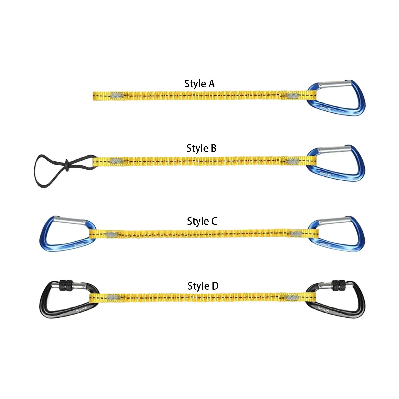 with Aluminum Alloy Carabiner High Strength Tool Tether for Rappelling Outdoor Climbing Camping Outdoor Sports