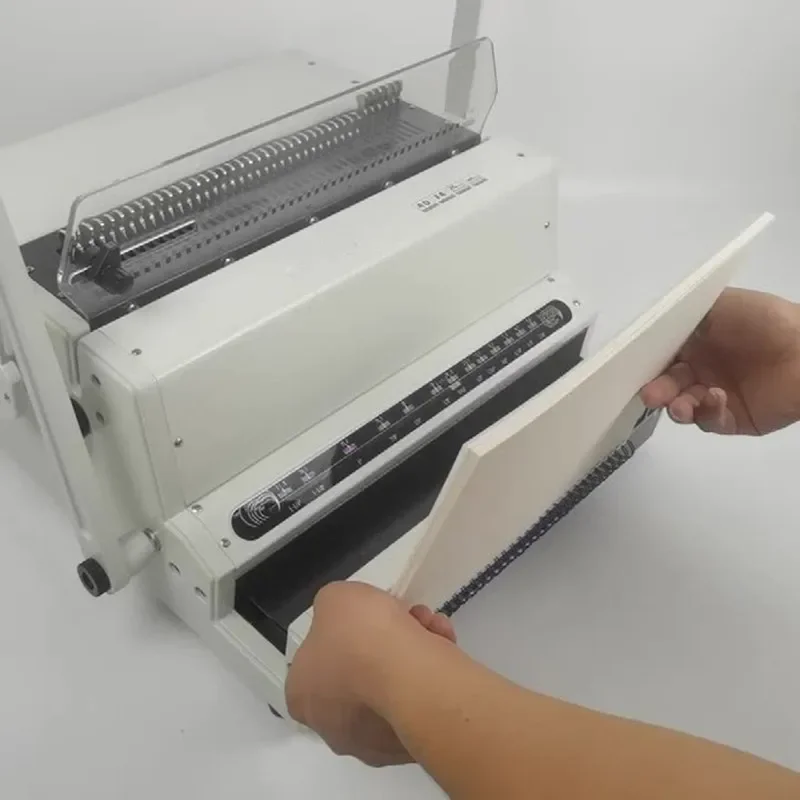 Imagem -02 - Ferro Ring Binding Machine Loose-leaf Hole Punch Bobina Livro Vinculativo Machine Mw600d 2:1 3:1