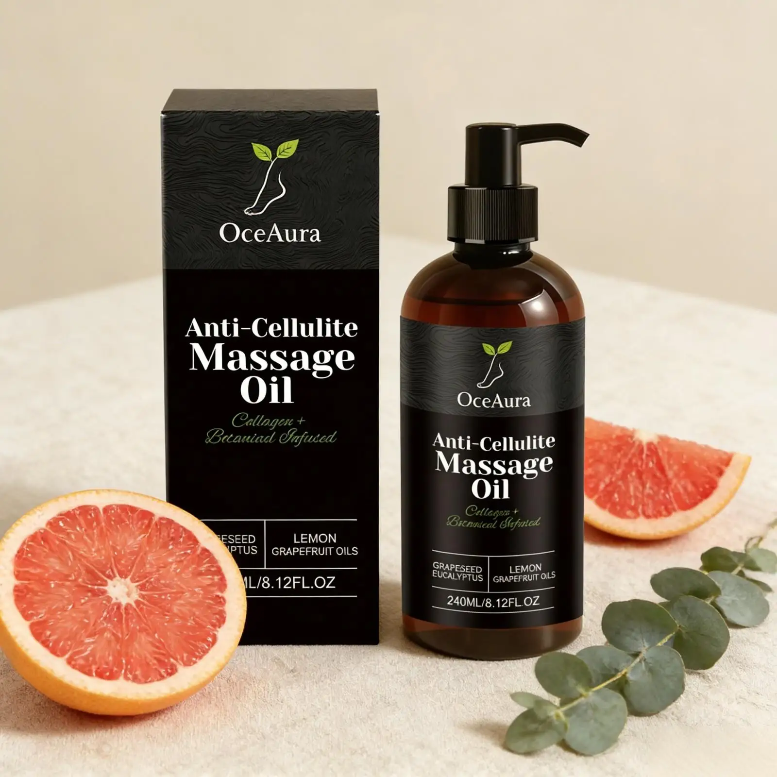 Anti Cellulite Massage Oil Tighten Skin Elasticity Enhancement Grapefruit Essential Oil Smooth Body Relax Moisturizing Body Oil
