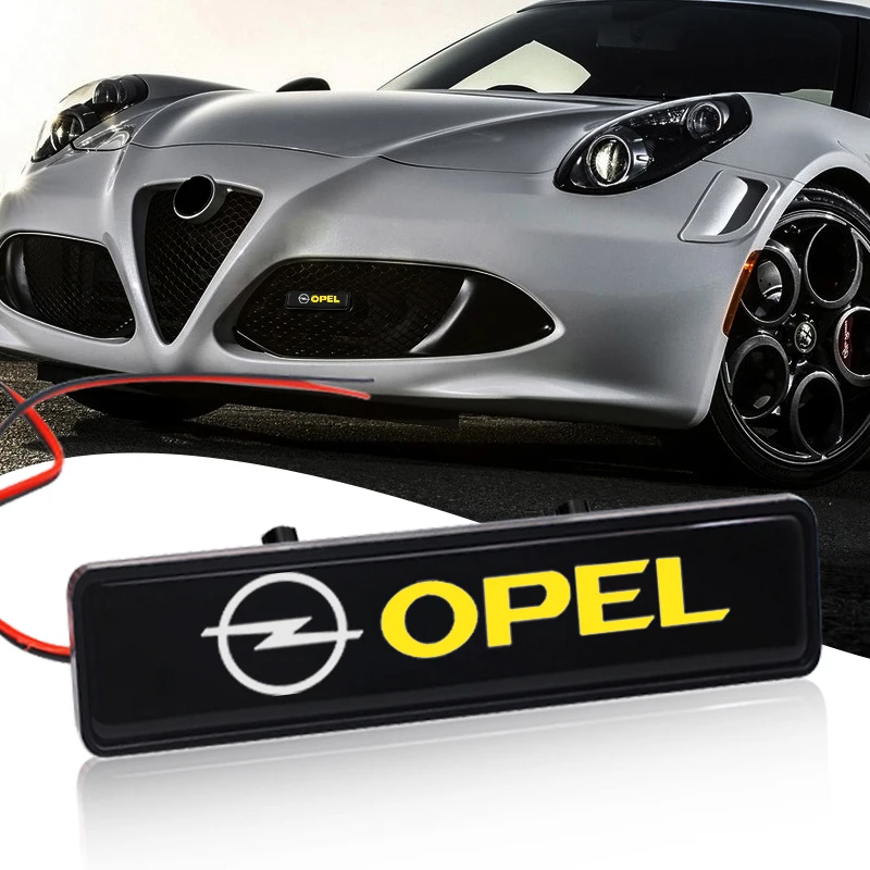 

Автомобильная передняя сетка со светодиодным светящимся логотипом, декоративный логотип для Opel Astra j g Insignia Corsa d Vectra c Zafira a Auto Gadgets