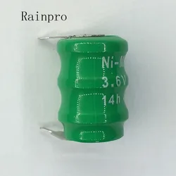 1PCS/LOT NI-MH 3.6V 40mAh  Rechargable Battery Cells for Clock.