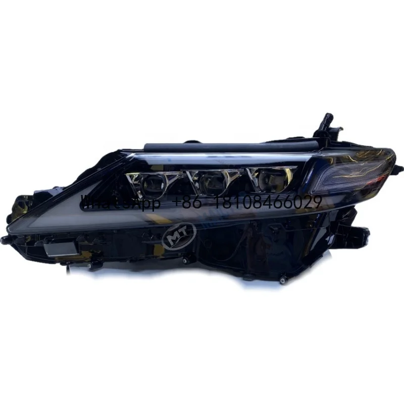 

MAICTOP Car Lighting System Front Bumper Light for camry 2018 Head Lamp Light Headlight 3 Lens