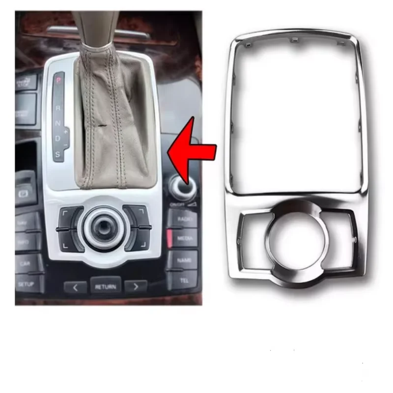 4F0864260 Central Console Chrome Gear Selector Trim for Audi A6 C6 2005-2011 - view 6