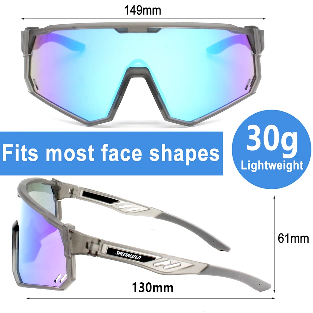 SPECIAUZED Sports Men UV400 Sunglasses Cycling Glasses Photochromic Cycl Camp Bike Eyewear MTB Outdoor Goggles Bicycle Women Hun