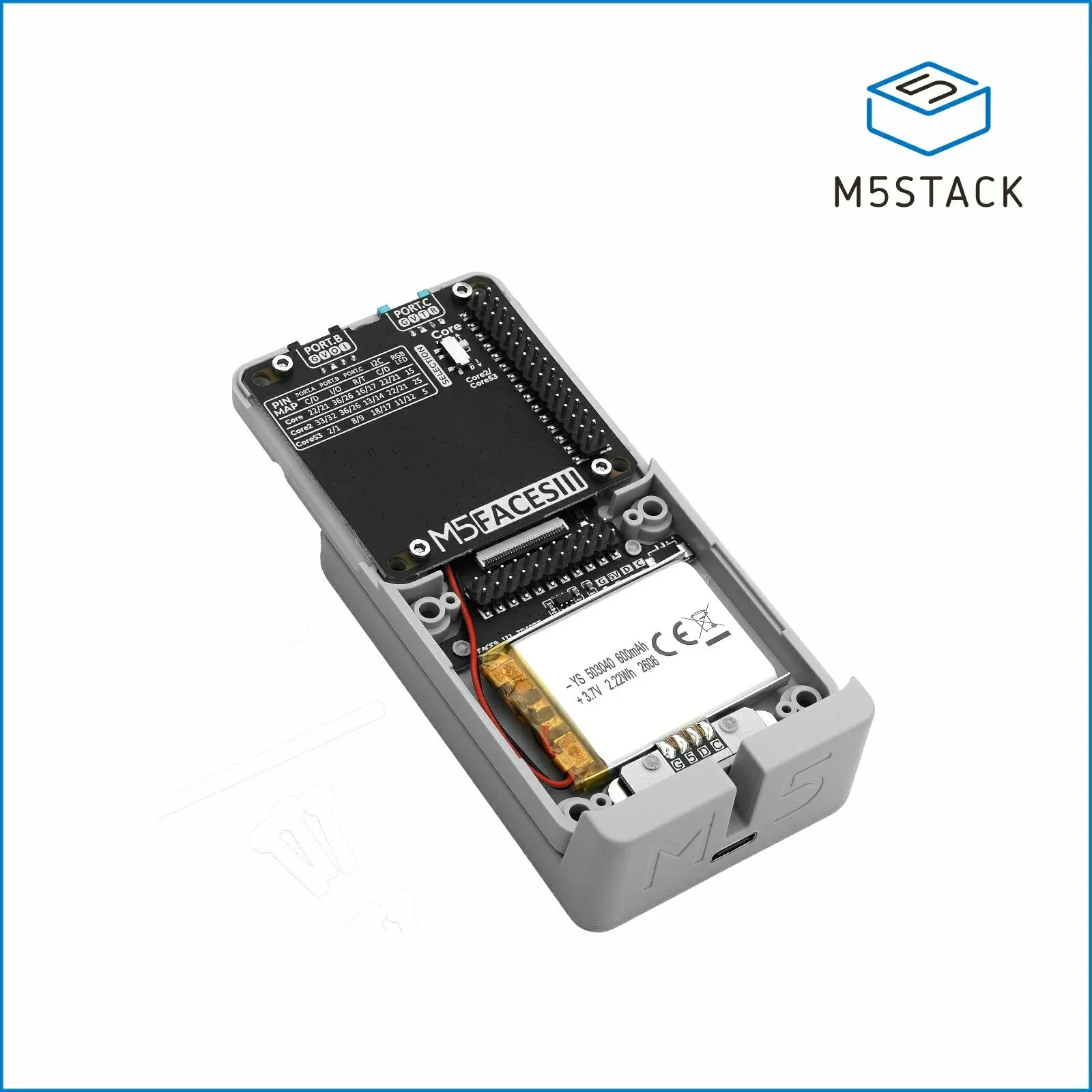 M5Stack Faces 3 Bottom Board Expansion Base for Faces Calculator Gamepad Keyboard Panels DIY Development - view 3