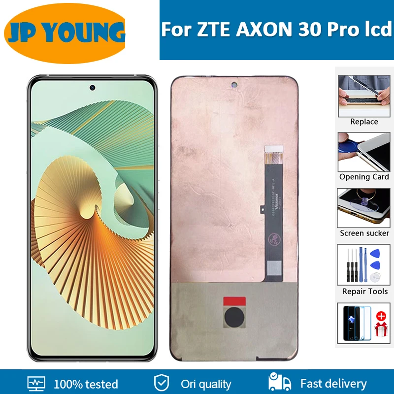 

6.67'' ORIGINAL AMOLED A2022 For ZTE Axon 30 Pro 5G LCD Display Axon30Pro With frame Touch Screen Digitizer Assembly Repair