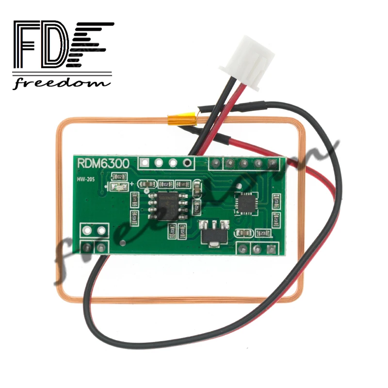 1Pc 125Khz RFID Reader Module RDM6300 UART Lucky Output Access Control System