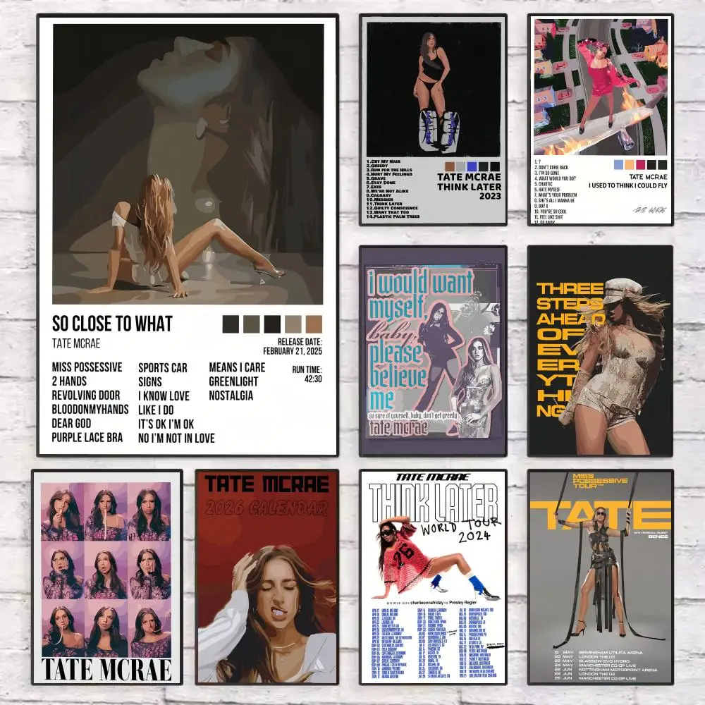 

Tate M-McRae Singer Good Quality Poster Wall Art Sticky for Living Room Bedroom Office Hallway Bar Home Decor Gift Idea