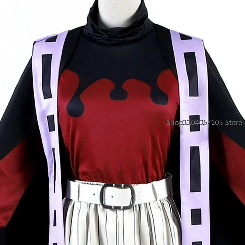 Demone Doma Douma Costume Cosplay Parrucca Fan Set Kimetsu No Yaiba Outfit Halloween Anime Douma Kimono per Uomo Donna