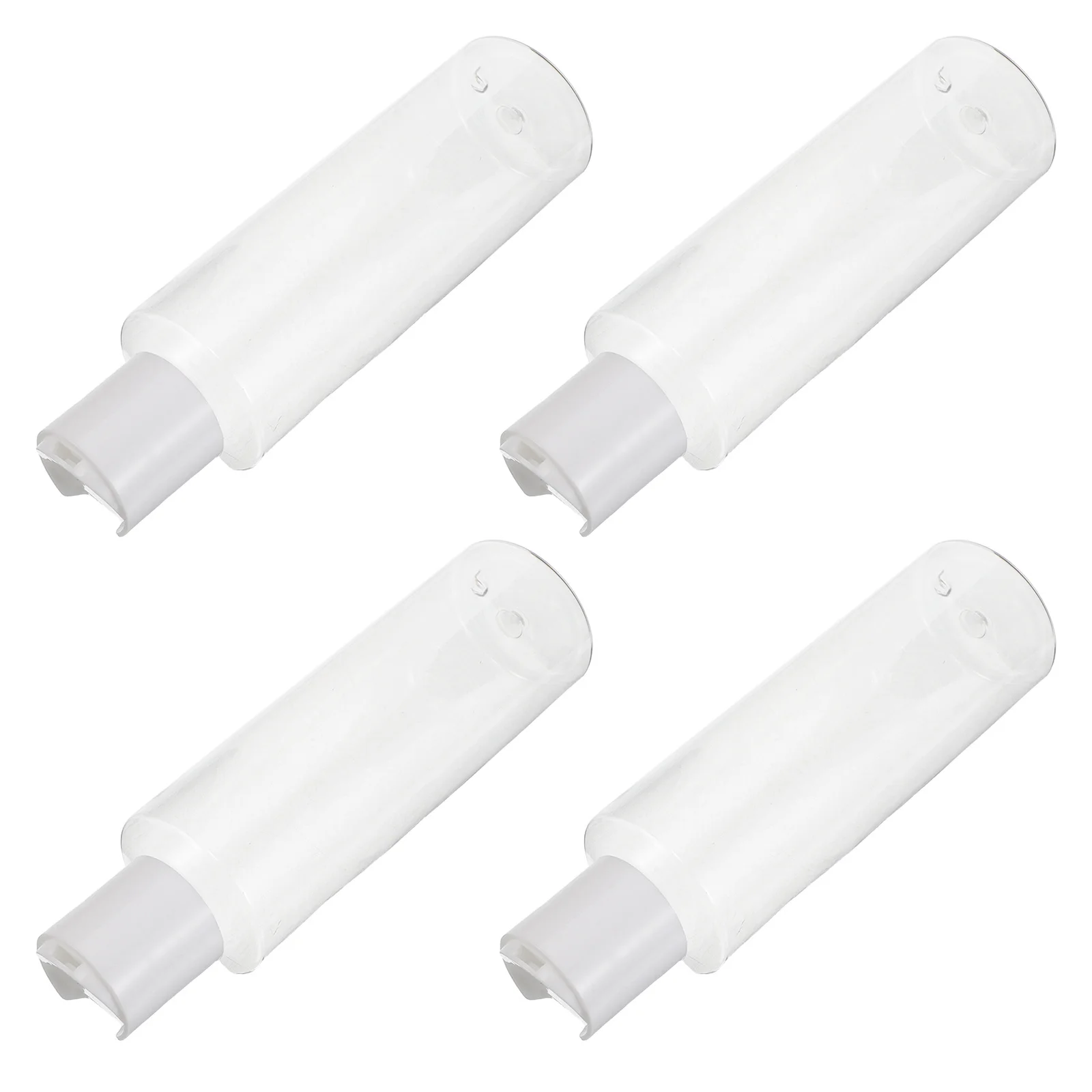 4 szt. Butelki na balsam wielokrotnego użytku 150 ml Przezroczyste Przenośne Pojemniki do Ściskania na Kosmetyki Podróżne Zestaw Dozowników na Szampon i Odżywkę