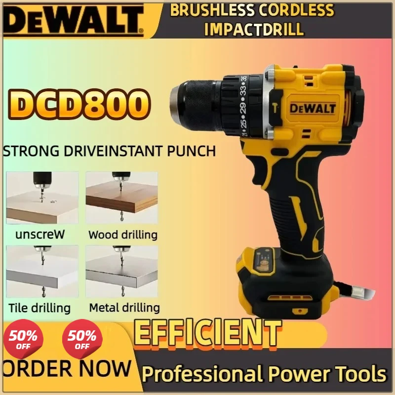 Dewalt DCD800 20V 2000RPM Draadloze Impactboormachine: Een Gedetailleerde Beoordeling van Kracht, Duurzaamheid en Werkzaamheid