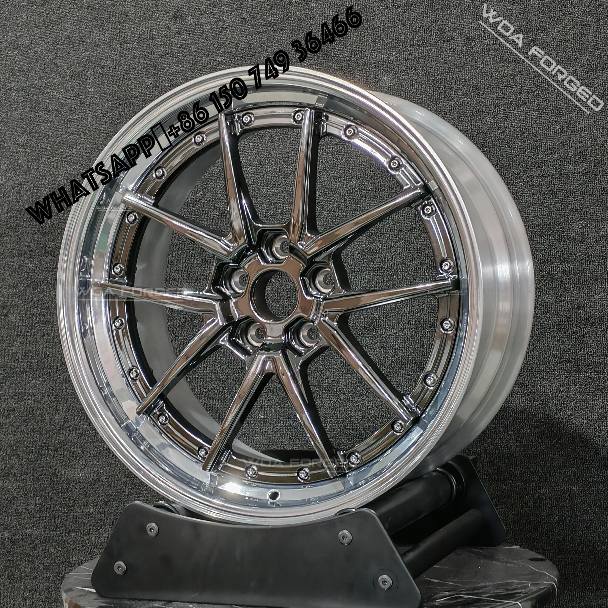 

Customized Design 6061T6 Two-piece Aluminum Forged Alloy Lightweight Racing Wheels 16-24 Inch Deep Dish 114.3mm PCD 30mm ET