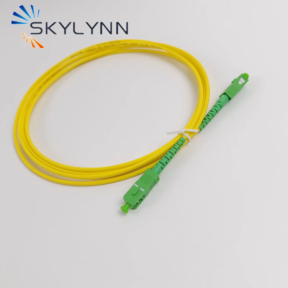 50 PCS 1M Whole Sale SC APC and UPC Single Mode G652D SX 3.0mm Fiber Optic Patch Cord