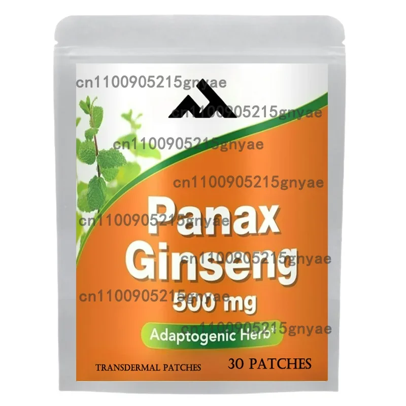 

Korean Red Ginseng Root Transdermal Patches 30 Count Energy Focus Performance Vitality Immune Support