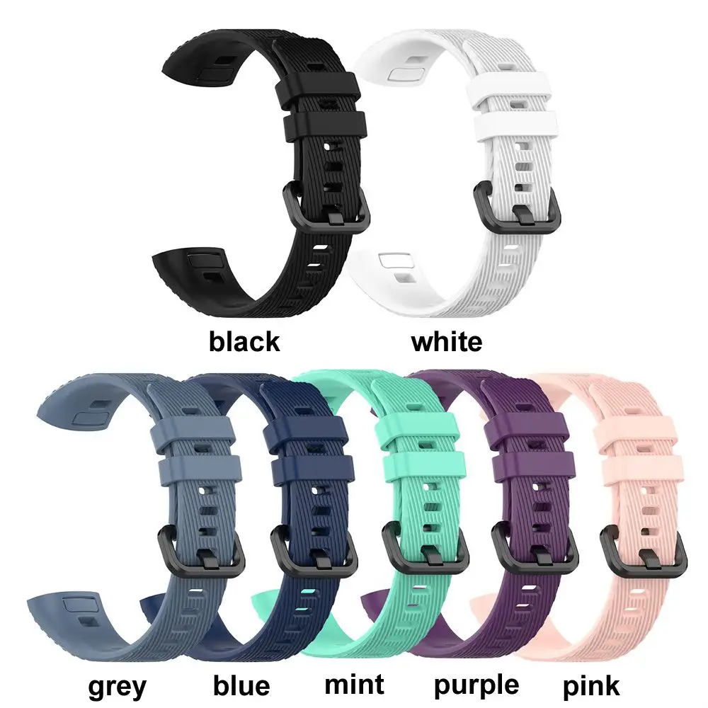 Classics Buckle Replacement Smart watch Sports Silicone Watch Band Bracelet Strap Wristbands For Huawei Band 3 / 3 Pro