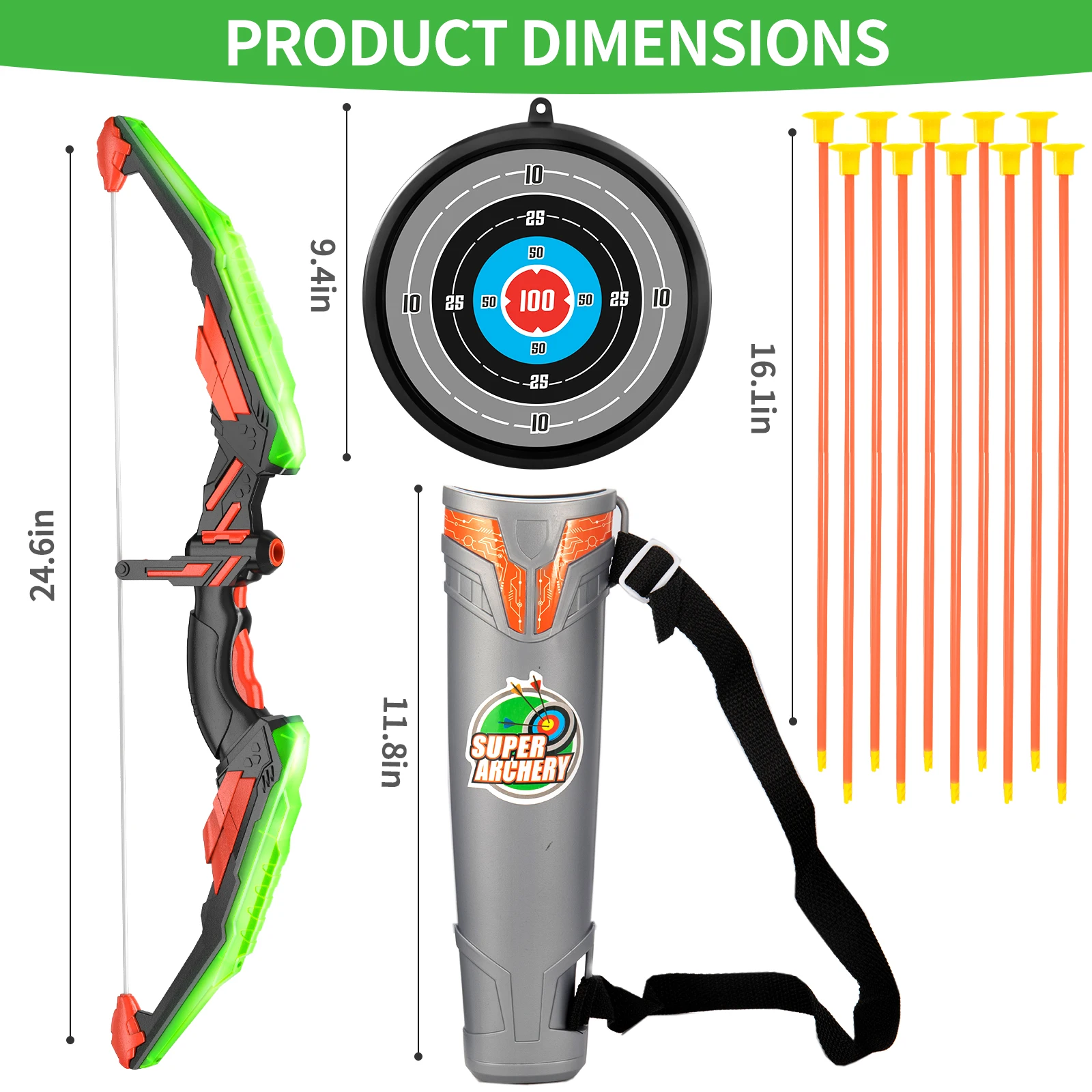Kids Shooting Outdoor Sports Toys Children's Bow for Arrow Plastic Set Toys Fun Toys with Sucker Gift Set Boys and Girls Toys
